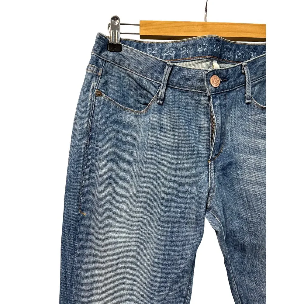 Earnest Sewn Hefner .05 Anthropology Boot Cut Jeans | Mid-Wash Denim | Size 27